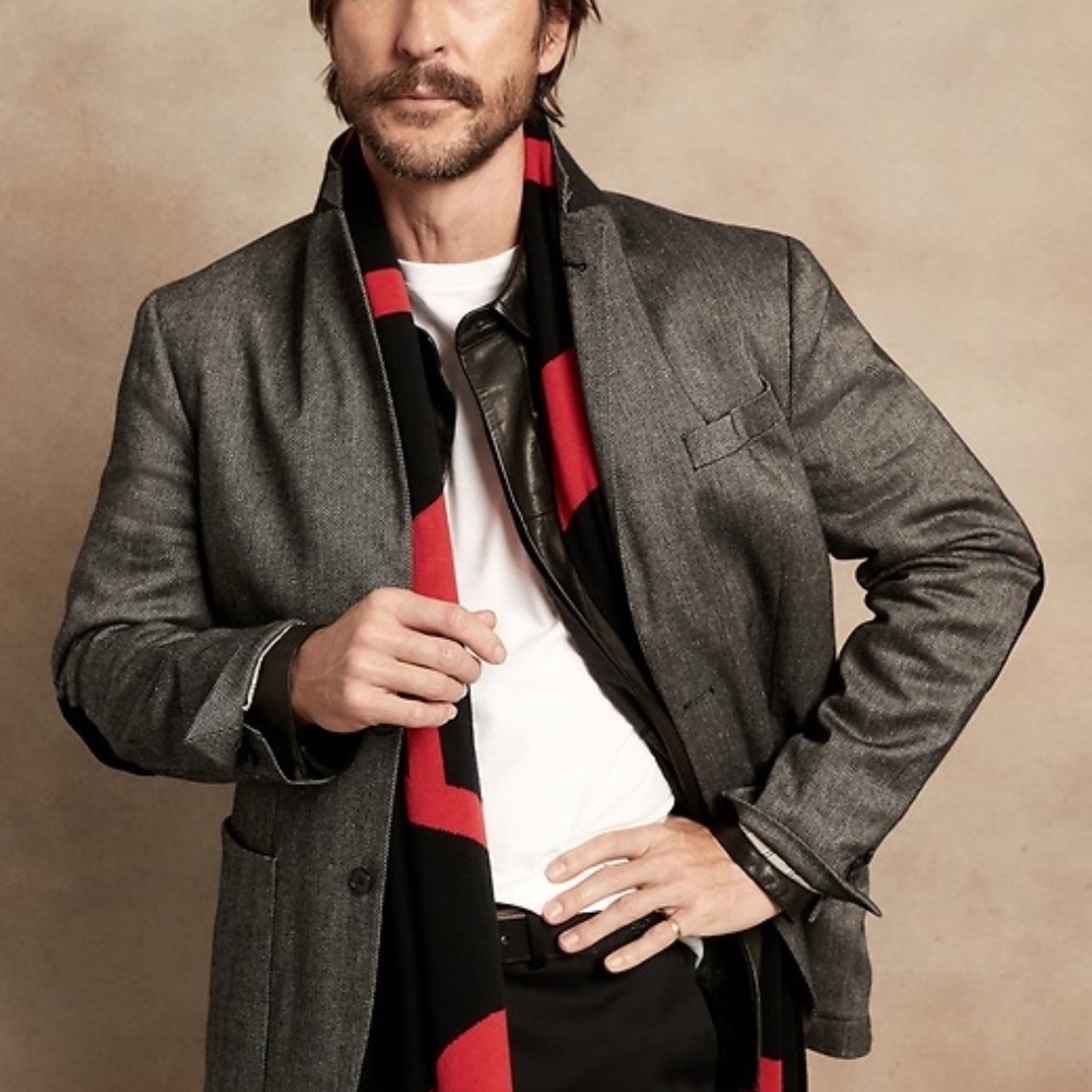 Banana Republic Italian Herringbone Blazer